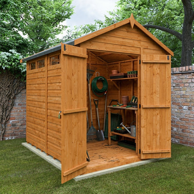 Double Door Apex Shed 12mm Shiplap Cladding