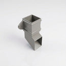 Traditional Aluminium Downpipe Shoe 72x72mm — RAL 7036