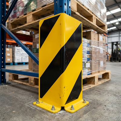 400 x 160 x 6mm Right Angle Pallet Racking Protector Steel