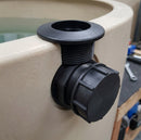 1¼" BSP Male Polypropylene Outlet with Back Nut & Cap