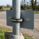 Rubber-Sleeved Sign Mounting Brackets for Posts - Multiple Sizes