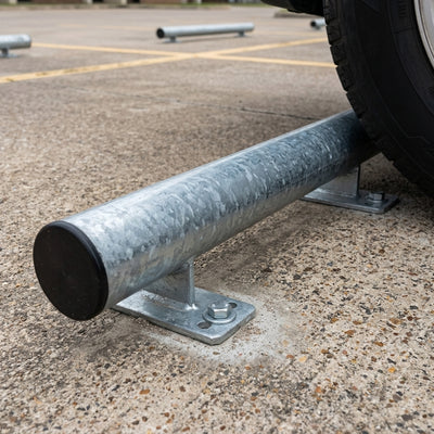 Steel Parking Stop 76mm Galvanised Tube – 2 Lengths