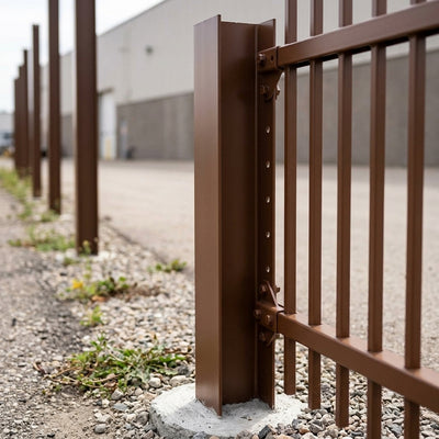 Classic 2700mm Sepia Brown Fence Post 48mm