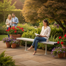 Dark Olive Green Premium Heavy Duty Outdoor Backless Bench for Public Spaces