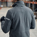 Windproof Fleece Work Jacket with Reinforced Panels - Steel Grey