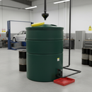 Dark Gray High-Performance 3000 Litre Bunded Waste Oil Tank for Commercial Use
