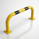 600 × 1500mm steel collision protection guard, yellow & black (view 2)