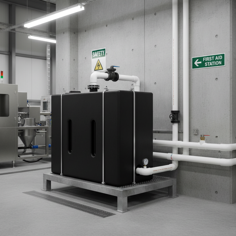 Light Slate Gray Premium 500 Litre Baffled Water Storage Tank - Heavy Duty Design