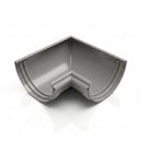 Half Round Aluminium Gutter Angle 90° - 125mm — RAL 7036