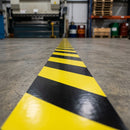 50mm Black & Yellow Hazard Warning Tape - 33m (view 2)