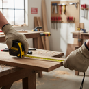 Dark Gray Heavy Duty 8m Tape Measure with Rubber Coated Case