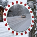 600mm diameter stainless steel convex traffic mirror with anti-frost system