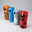 Set of 4 Animal Face Litter Bins – Polyethylene, 4-Piece Outdoor Waste Receptacles (view 2)