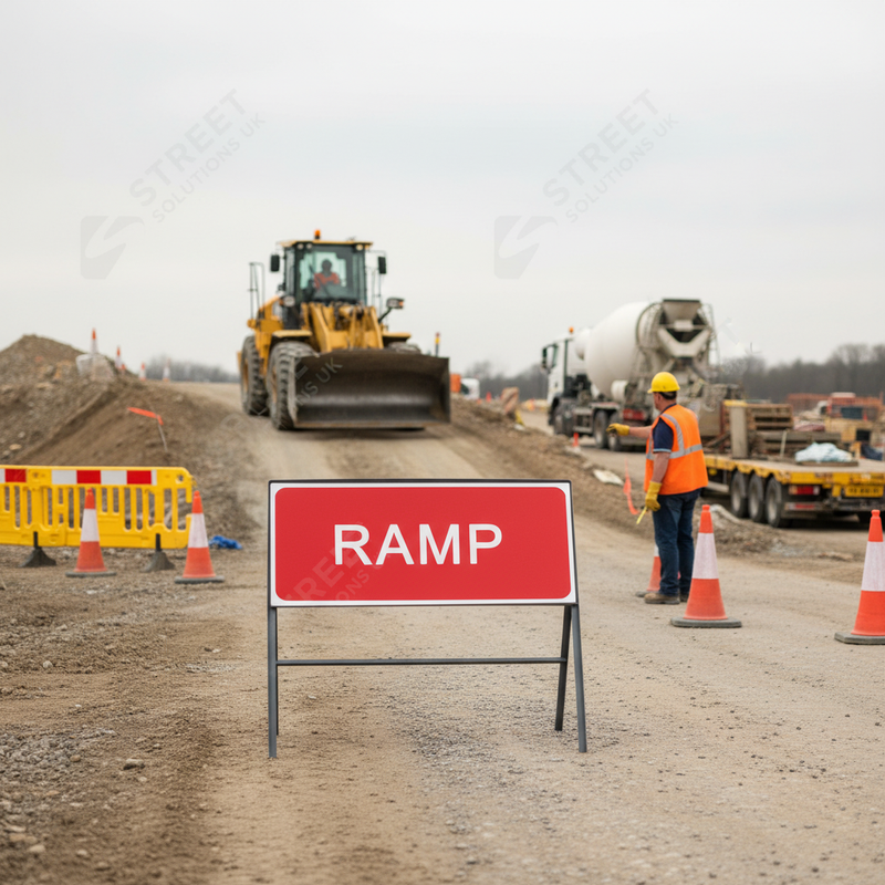 Light Gray Premium Metal Sign Face - 1050 x 450mm for Road Safety