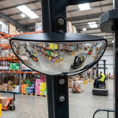 225 x 40 x 120mm Forklift Truck Mirror Convex 180°