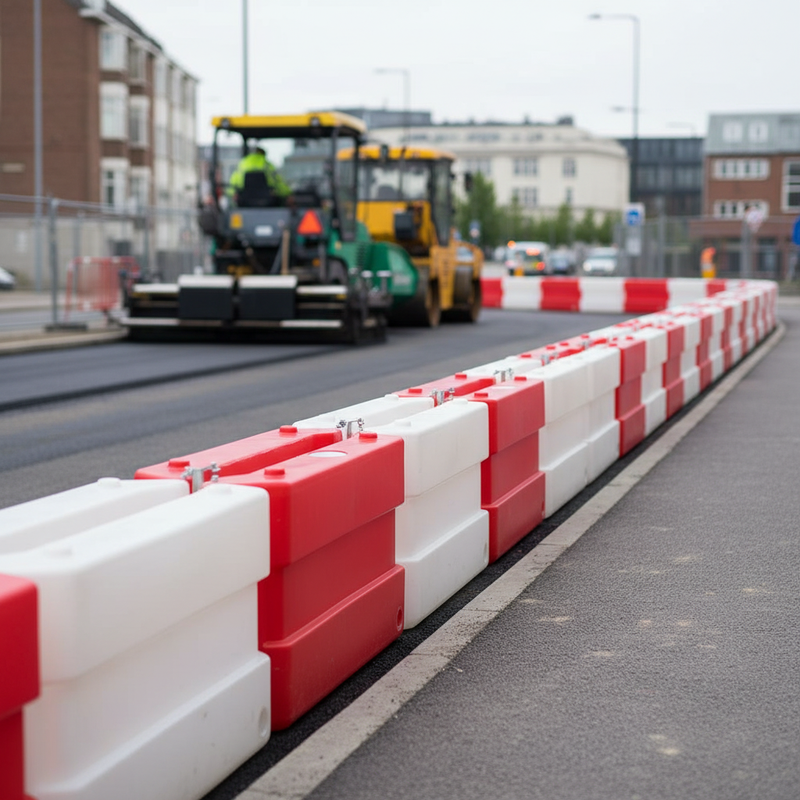 Light Slate Gray Heavy Duty Mini Water-Filled Fence Block for Stability & Support