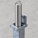 Stainless Steel Telescopic Vehicle Post with External Lock - 500mm