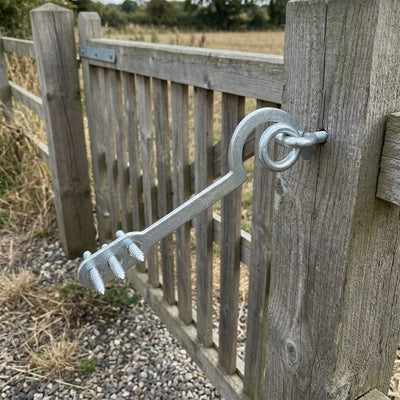 Bowed Hold Open Gate Hooks - Durable Steel Construction