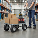 Premium 10 Inch Pneumatic Wheel Set with Steel Hub - 220kg Load Capacity, Ideal for Trolleys and Trailers