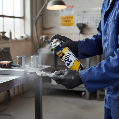 Premium Bright Silver Paint Aerosol - Durable and Fast-Drying Finish