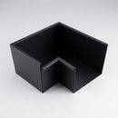 135° Aluminium Box Gutter Angle 135 x 100mm — Textured Black