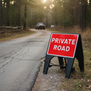 Dim Gray Premium 600 x 450mm Q-Sign for Road Safety and Traffic Management