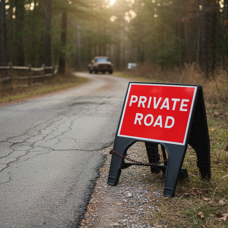 Dim Gray Premium 600 x 450mm Q-Sign for Road Safety and Traffic Management