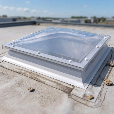 Fixed Polycarbonate Rooflight 600x600mm with 150mm Upstand