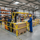 Dark Gray Heavy Duty Pallet Gate 2000mm Opening x 1800mm High with Quick Assembly and Customizable Dimensions