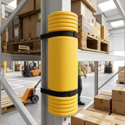 60-85mm Upright Pallet Racking Protector - Plastic