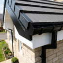 L Return Fascia Board Angle Covers – Aluminium Corner Fascia — RAL 9005 / 90 Deg External Angle (in use)