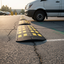 Dim Gray 49cm Extra Wide Speed Bumps - End Caps for Effective Traffic Control
