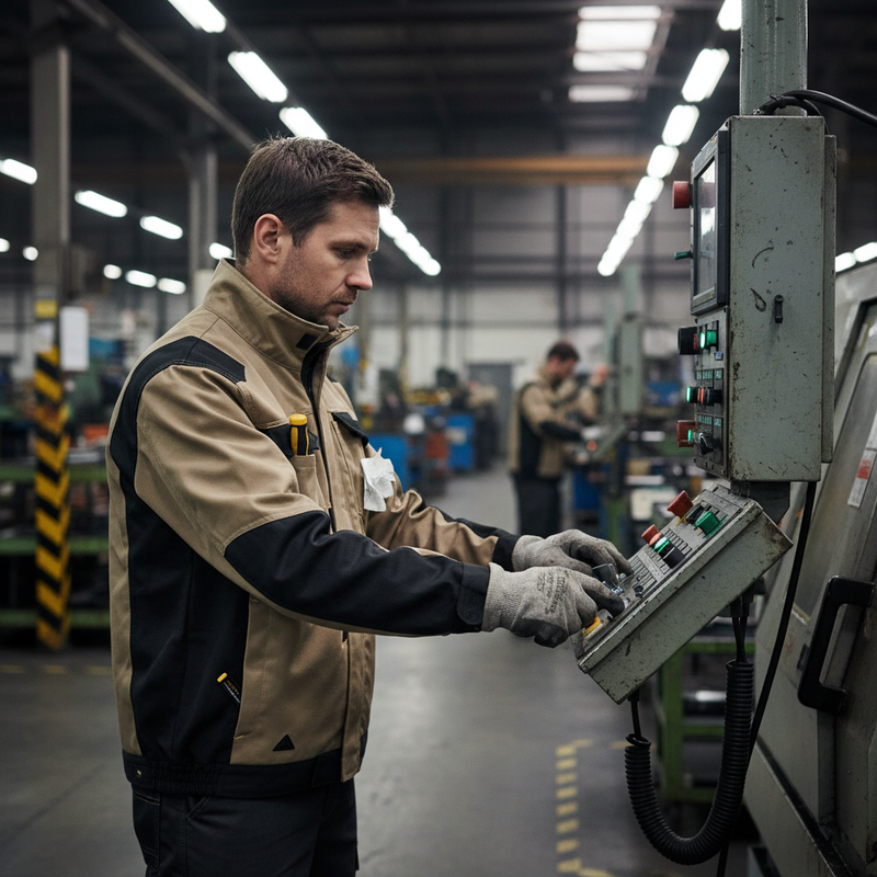 Dark Slate Gray High-Performance Work Jacket with Cordura Reinforcement
