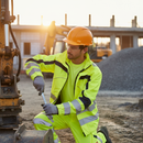 Dim Gray High-Performance Breathable Waterproof Jacket - Saturn Yellow