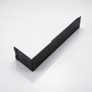 Aluminium Fascia Board Joint Cover V Return — Textured Black