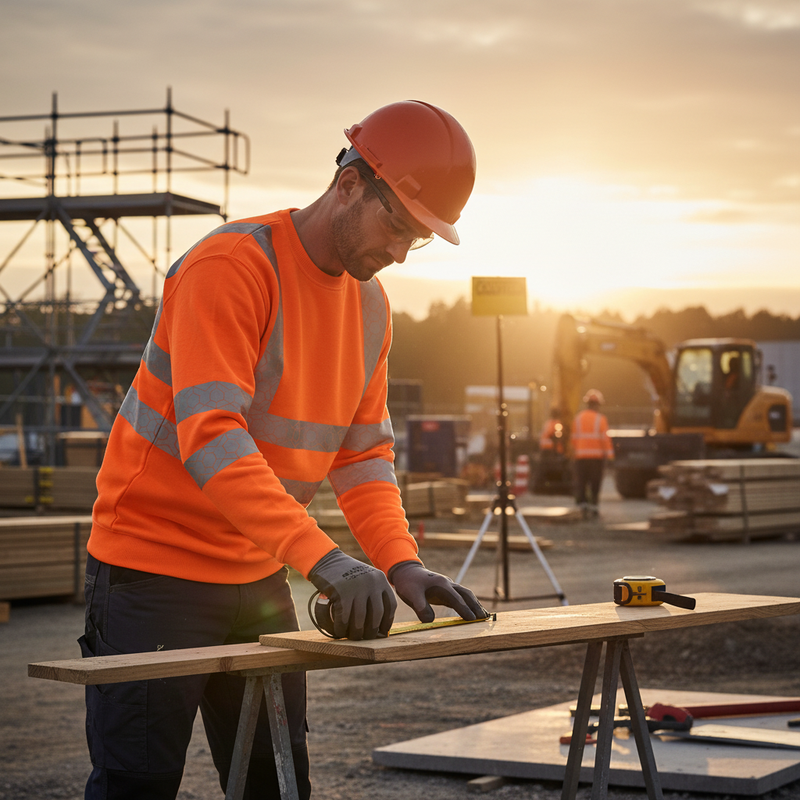 Sienna High-Visibility Recyclable Sweatshirt - Orange for Safety