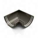 Half Round Aluminium Gutter Angle 90° - 125mm — RAL 7022