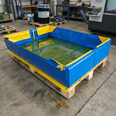 210 Litre Collapsible Spill Containment Bund – Euro Pallet Compatible