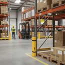 Rosy Brown Heavy Duty Plastic Pallet Racking Protector for Forklift Safety