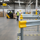 Dark Gray Premium Yellow Rubber End Sleeve for Barrier Protection with Easy Installation and Secure Bolting