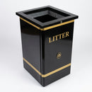 Open Top Steel Litter Bin - 100 Litre Capacity (view 2)