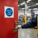 Sienna Premium Fire Safety Signs - Fire Door Keep Locked for Enhanced Security