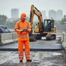 Gray Premium Hi-Visibility Lightweight Waterproof Suit - Orange