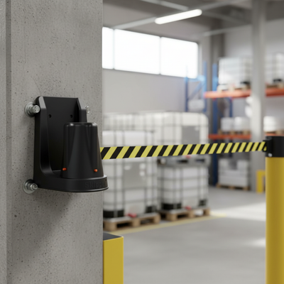 Premium Barrier Wall Support Bracket - Wall Mount & Magnetic Attachment