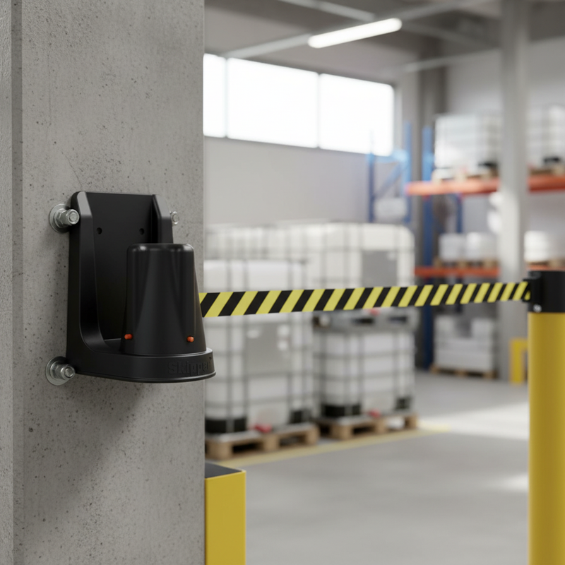 Light Slate Gray Premium Barrier Wall Support Bracket - Wall Mount & Magnetic Attachment