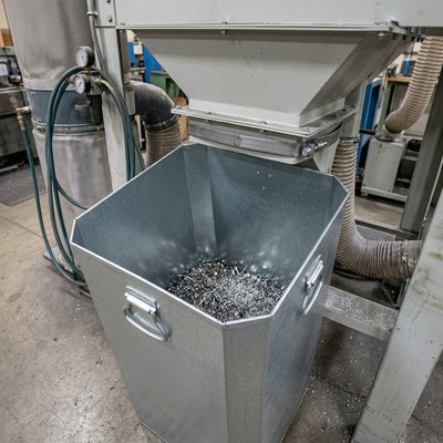 112 Litre Galvanised Steel Bin Liner with Internal Handles
