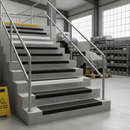 Dim Gray Premium Anti-Slip GRP Stair Tread Covers - 55mm x 345mm