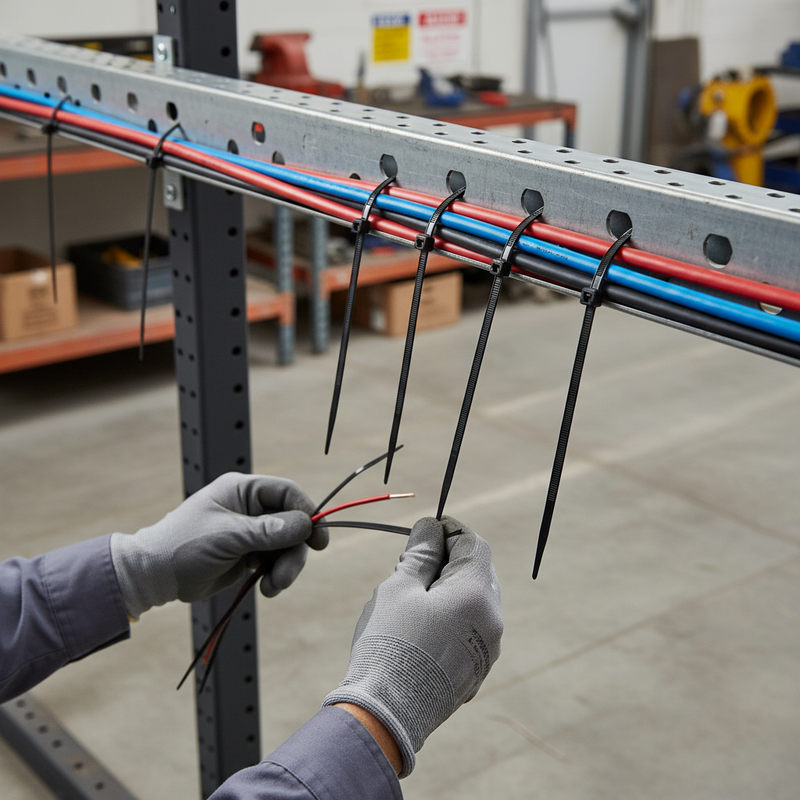 Dark Gray Heavy Duty Nylon Cable Ties 550mm x 7.6mm (Pack of 100)