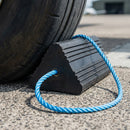 Aircraft Tyre Stop Block with Blue Rope - 170 x 155 x 333