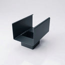 Aluminium Box Gutter Outlet 72×72mm to 135×100mm — RAL 7016